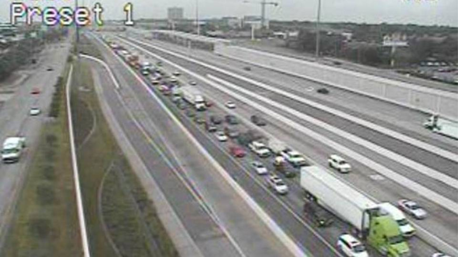 EB I30 backed up after fatal crash in Arlington